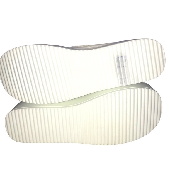 LUCKY STEP Women Platform Chunky Sole Ankle Boots White Goth Booties Size 7.5 - Picture 11 of 12